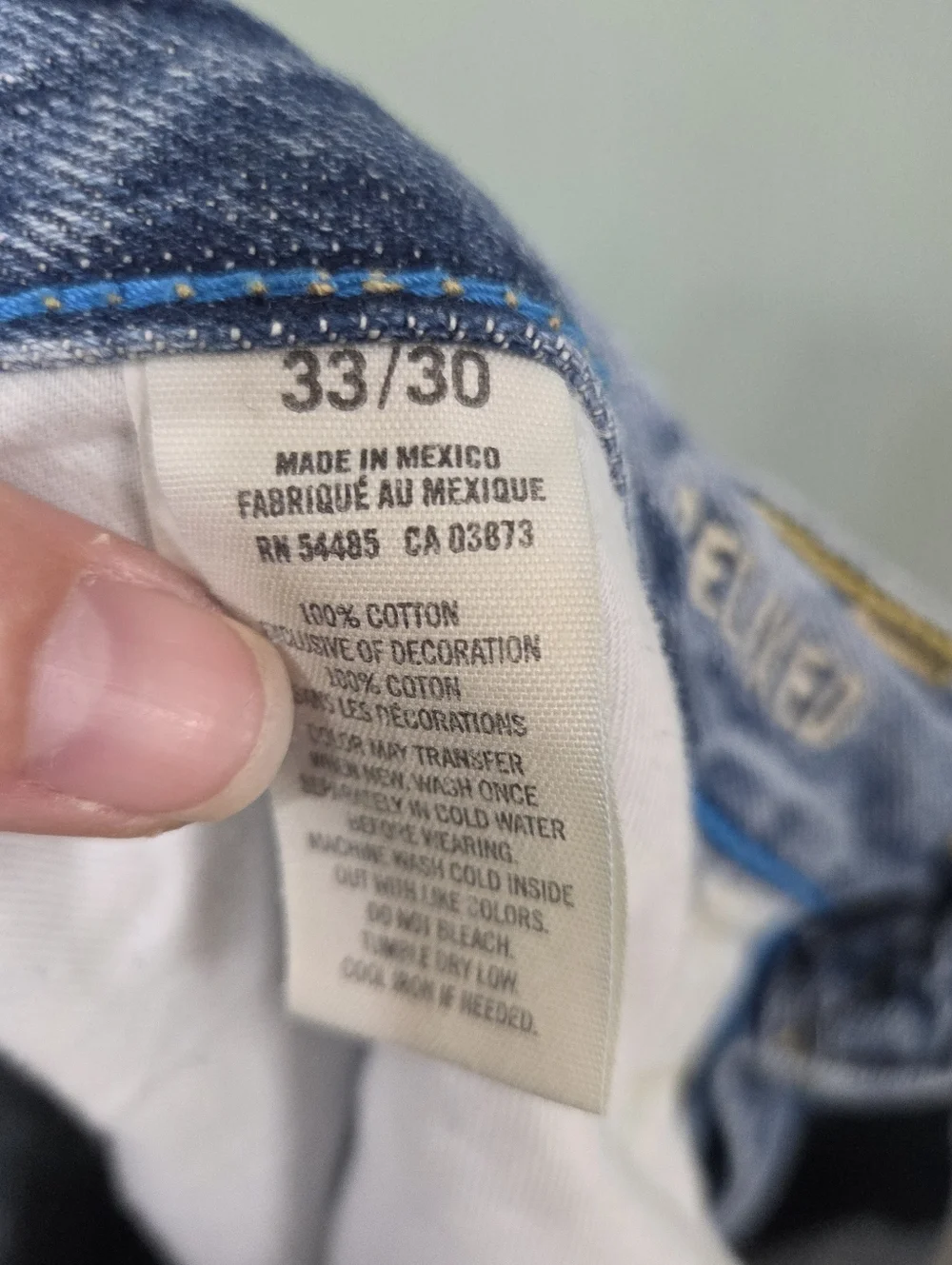 American Eagle Outfitters Mens Relaxed Straight Distressed Mens Jeans Size 33x30